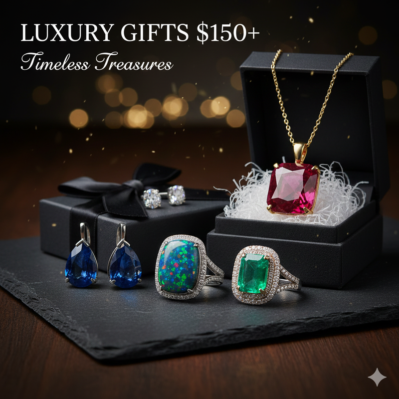 Shop Luxury Gifts ($150+): Find premium, investment-grade jewelry and rare precious gems. Give an unforgettable, high-end heirloom gift.
