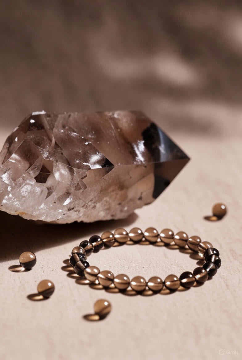 Smoky-Quartz-Grounding-Stone-Protection-Crystal-Stability-Anchor-Stress-Relief-Relaxation-Detoxification-Root-Chakra-Brown-Gemstone-Translucent-Jewelry-Smoky-Quartz-Necklace-Smoky-Quartz-Bracelet-Smoky-Quartz-Ring-Smoky-Quartz-Earrings