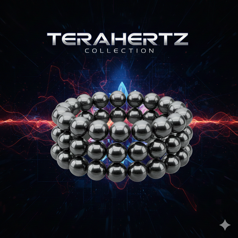 Terahertz-High-Tech-Stone-Futuristic-Jewelry-Metallic-Luster-Reflective-Crystal-Modern-Style-Energy-Protection-Unique-Gemstone-Silver-Tone-Terahertz-Necklace-Terahertz-Bracelet-Terahertz-Ring-Terahertz-Earrings-Beaded-Terahertz