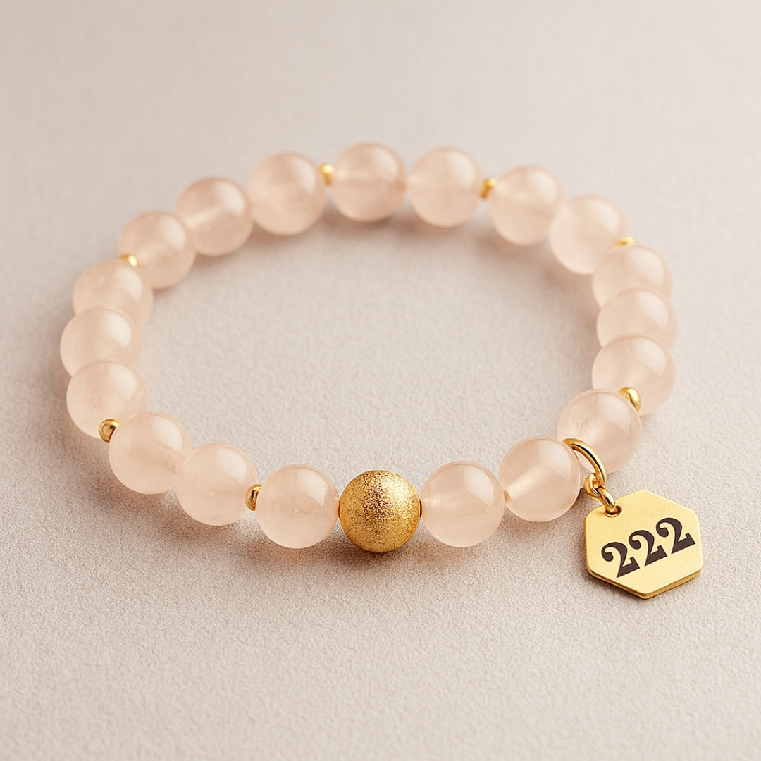 Miracle Codes Collection Set 5 Energy Coded Bracelets | Angel Number 111 • 222 • 777 • 888 • 520 | 18K Gold-Plated