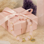 222 Rose Quartz Bracelet 18K Gold Plated