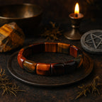 Trinity Tiger Eye Aegis Bracelet | 10x17 mm Premium Cut