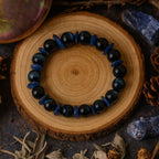 Kyanite Tiger Eye Guardian Bracelet | 10mm Premium Cut