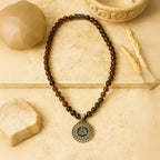 Smoky Quartz Necklace 925 Silver | 8mm Beads