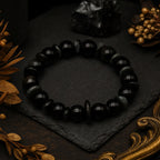Obsidian Cat Eye Bracelet | 10 mm Natural Stone Beads