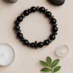 Obsidian Cat Eye Bracelet | 10 mm Natural Stone Beads