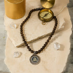 Smoky Quartz Necklace 925 Silver | 8mm Beads