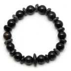 Obsidian Cat Eye Bracelet | 10 mm Natural Stone Beads