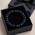 Kyanite Tiger Eye Guardian Bracelet | 10mm Premium Cut