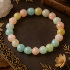 Aquamarine Morganite Heliodor Talisman | 8 mm Premium Beryl Crystal Bracelet