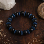 Kyanite Tiger Eye Guardian Bracelet | 10mm Premium Cut