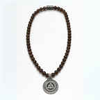 Smoky Quartz Necklace 925 Silver | 8mm Beads