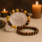 Tiger Eye Bracelet Set | The Twin Flames of Tiger Eye