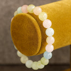 Aquamarine Morganite Heliodor Talisman | 8 mm Premium Beryl Crystal Bracelet