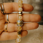 Citrine & Hematite Energy Bracelet ✨ 8mm Gemstone Beads