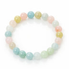 Aquamarine Morganite Heliodor Talisman | 8 mm Premium Beryl Crystal Bracelet