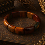 Trinity Tiger Eye Aegis Bracelet | 10x17 mm Premium Cut