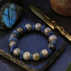 Labradorite Kyanite 10 mm Bracelet - Handcrafted Crystal Jewelry Gift