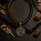 Smoky Quartz Necklace 925 Silver | 8mm Beads