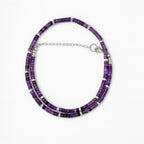 Amethyst bead necklace.