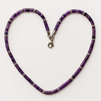 Amethyst bead necklace.