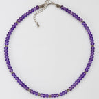 Amethyst bead necklace.