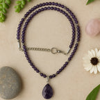 Amethyst Necklace 4 mm