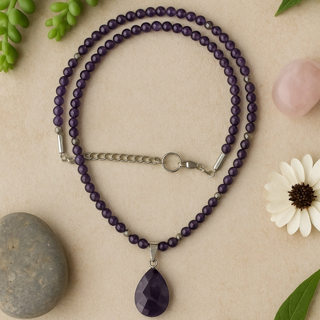 Dreamdrop Amethyst Necklace 4 mm
