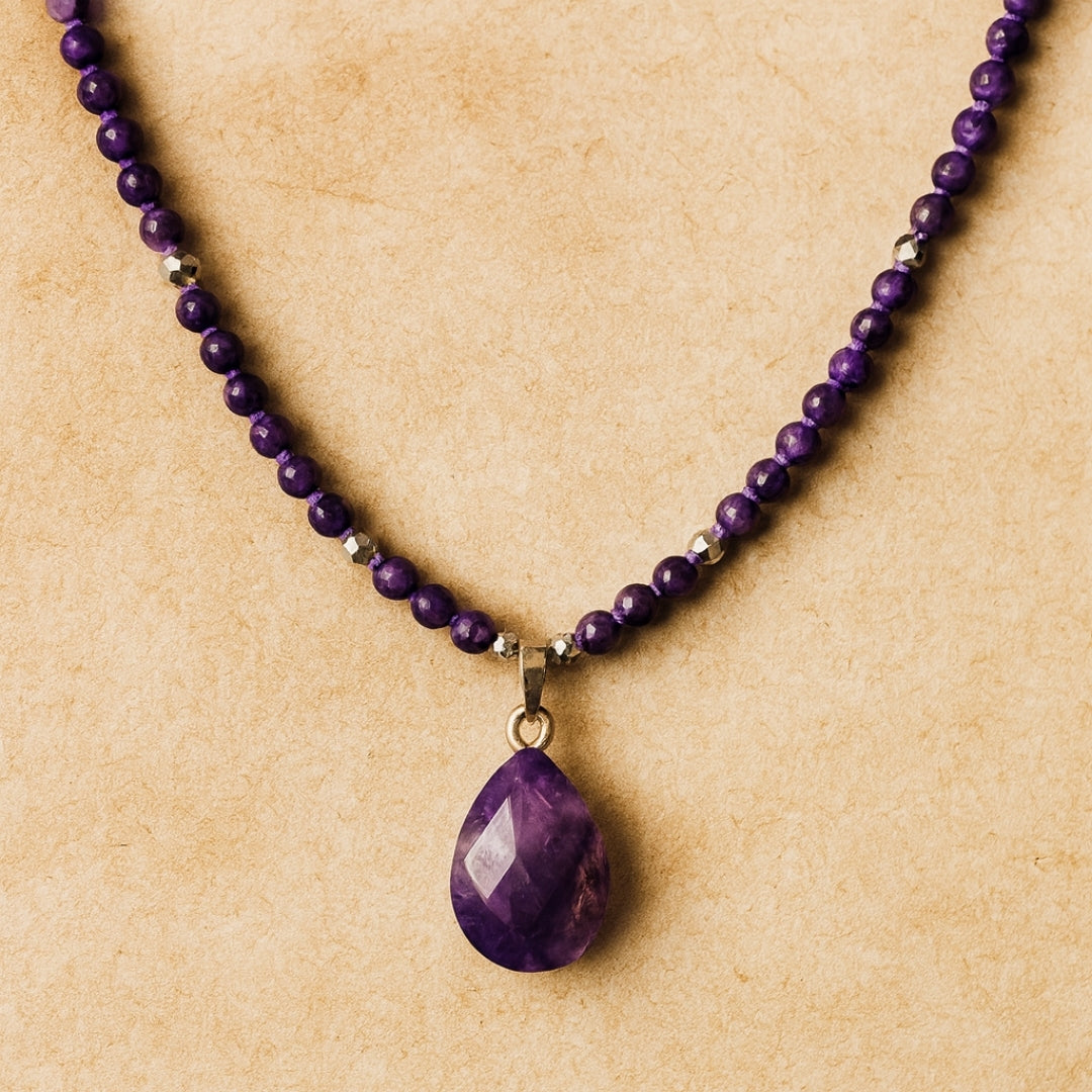 Dreamdrop Amethyst Necklace 4 mm