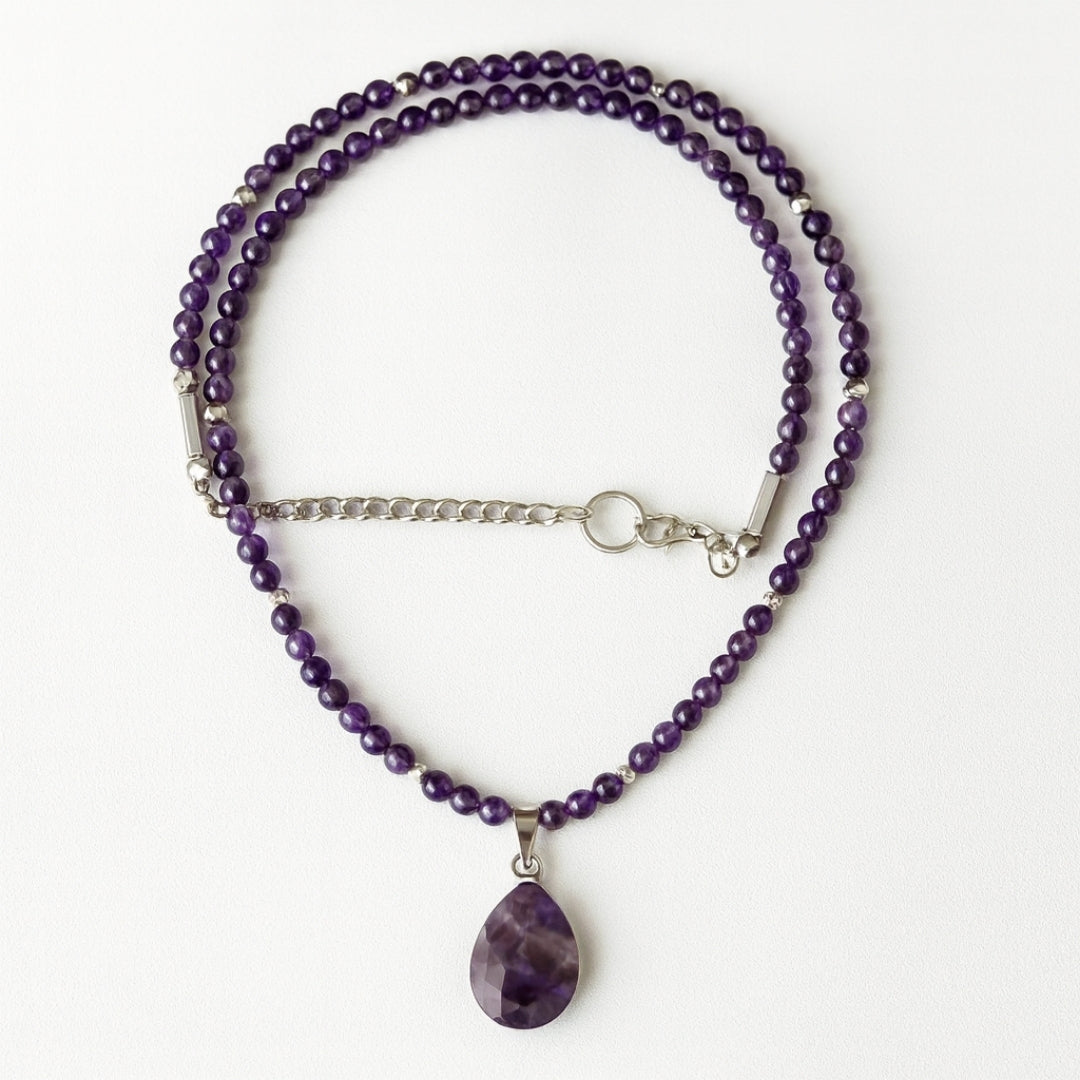 Dreamdrop Amethyst Necklace 4 mm