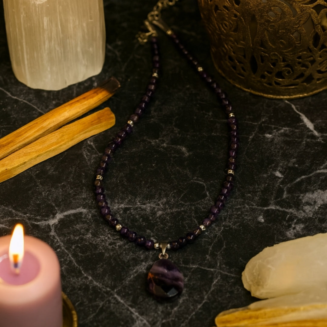 Dreamdrop Amethyst Necklace 4 mm