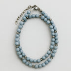 Angelite Faceted Crystal Necklace 6mm