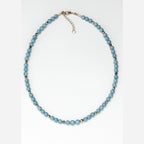 Angelite Faceted Crystal Necklace 6mm