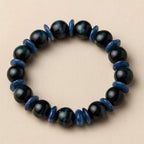 Kyanite Tiger Eye Guardian Bracelet | 10mm Premium Cut