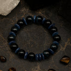 Kyanite Tiger Eye Guardian Bracelet | 10mm Premium Cut