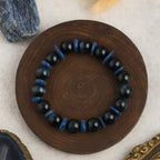 Kyanite Tiger Eye Guardian Bracelet | 10mm Premium Cut