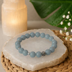Angelite Bracelet 8 mm Andean Blue | Yaxuul Angel Stone Jewelry