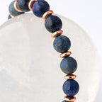 Dumortierite Hematite Bracelet Mind Focus Talisman 6mm