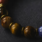 Freedom Core Bracelet 8mm Howlite Smoky Quartz Sodalite Jade Sunstone Turquoise Red Jasper Tiger Eye Lava Hematite