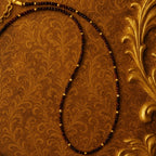 Garnet Cube Cut Necklace 2mm