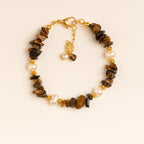 Tiger Eye & Pearl Bracelet