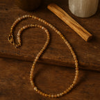Sunstone Necklace – 3 mm Faceted Crystal