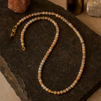 Sunstone Necklace – 3 mm Faceted Crystal