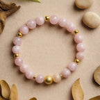 Kunzite Bracelet | 8 mm Round Gemstones | Aelphira | Love • Serenity • Heart Awakening