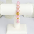Kunzite Bracelet | 8 mm Round Gemstones | Aelphira | Love • Serenity • Heart Awakening