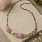 Kunzite Pearl Necklace