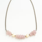 Kunzite Pearl Necklace
