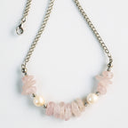 Kunzite Pearl Necklace