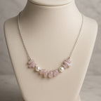 Kunzite Pearl Necklace