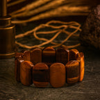 Tiger Eye Aegis Bracelet | Premium 16x24 mm Tiger Eye Jewelry